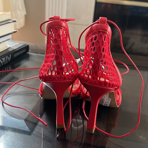 Gianni Bini
Reagan Mesh And Leather Ankle Wrap Square Toe Pumps - Picture 7 of 13